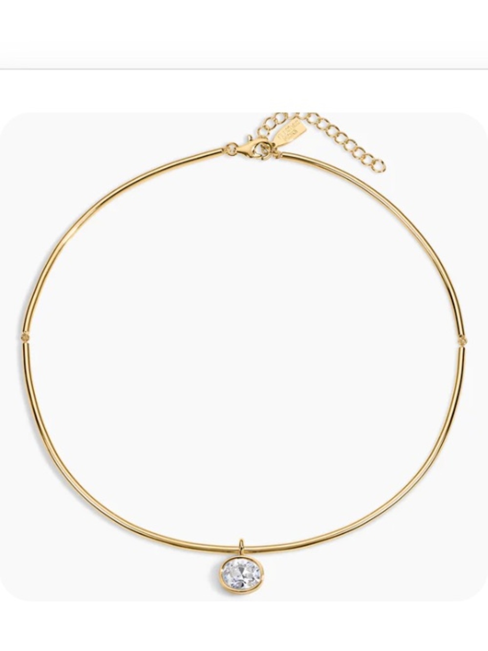 Electric Picks x Madi Messer Old Money Necklace Gold Collar Large Crystal